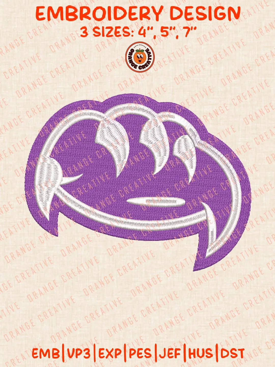 Weber State Wildcats Embroidery Design, NCAA Weber State Wildcats Team Logo Embroidery Design, Machine Embroidery Design File, 4 Sizes, Digital Download