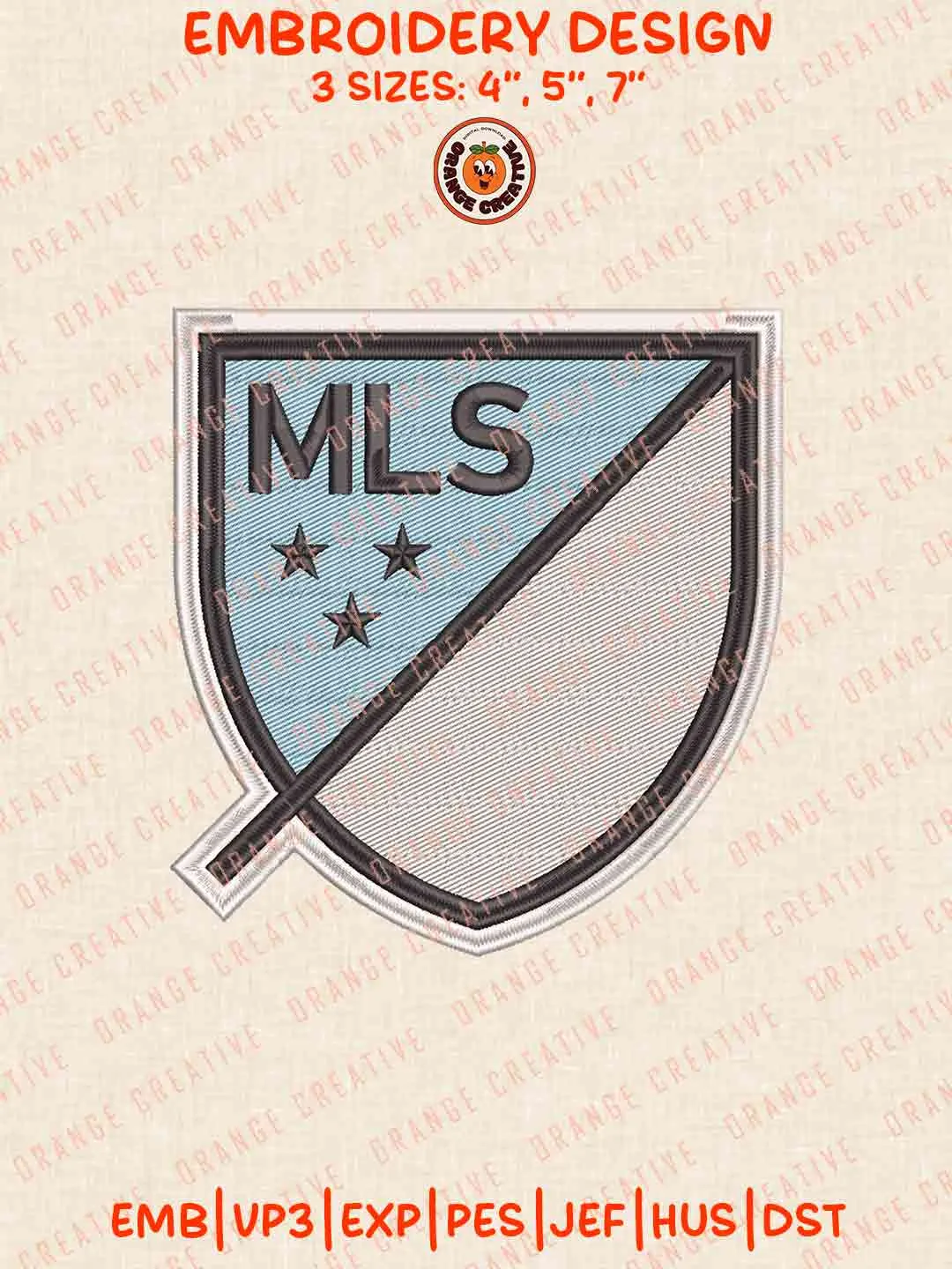 Minnesota United FC MLS Logo Embroidery Files, Minnesota United FC Embroidery Designs, League Soccer Machine Embroidery Files, MLS Minnesota United FC Logo Machine Embroidery, 3 sizes, Digital Download