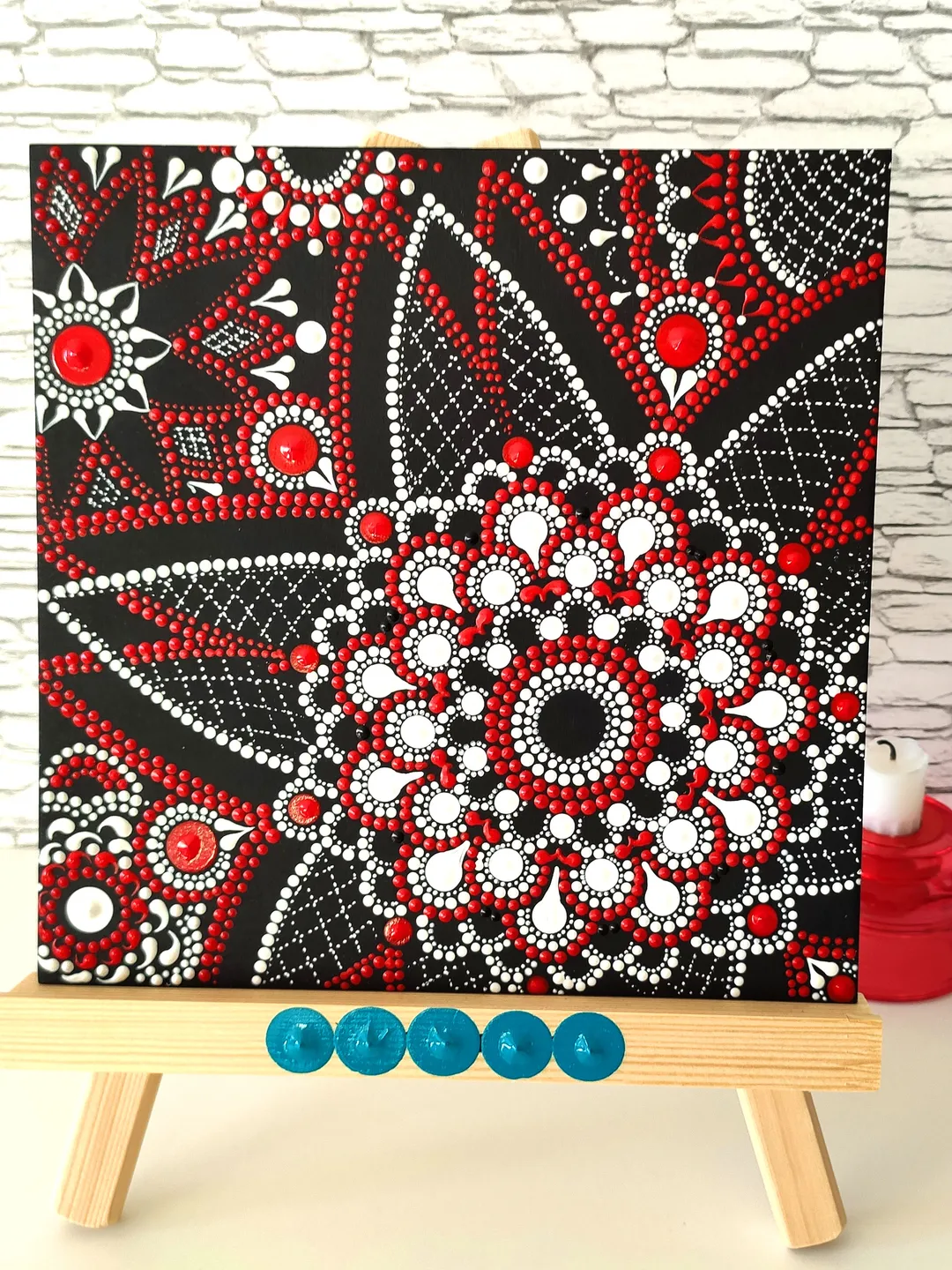 Abstract Dot Art Painting Original Artwork