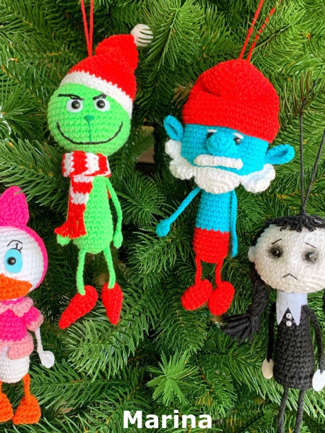 Digital Download - PDF. 4 Crochet patterns Christmas toys. DIY amigurumi toy tutorial.