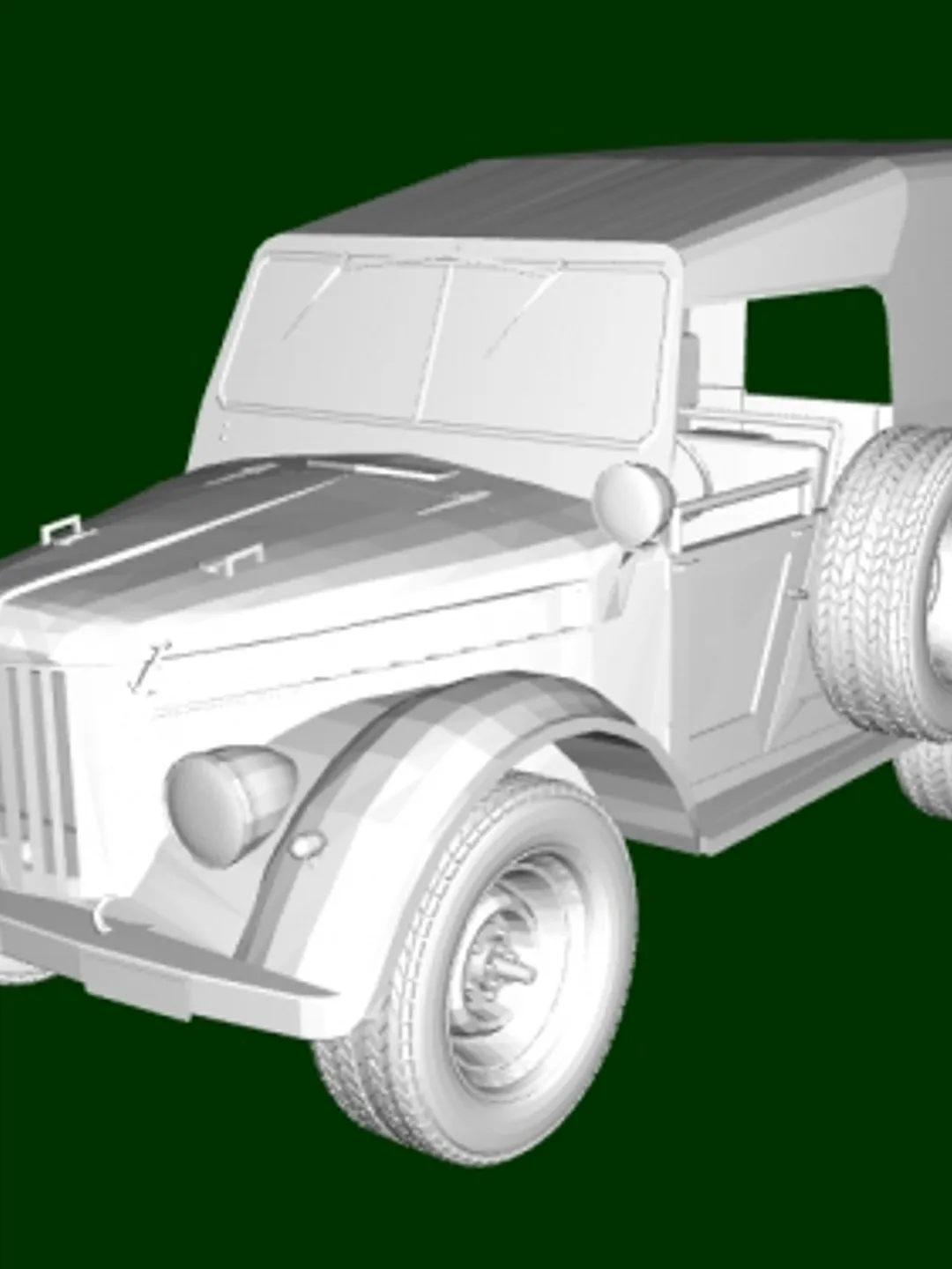 Beauty 1 3d Model Car STL 3D printing GAZ-69