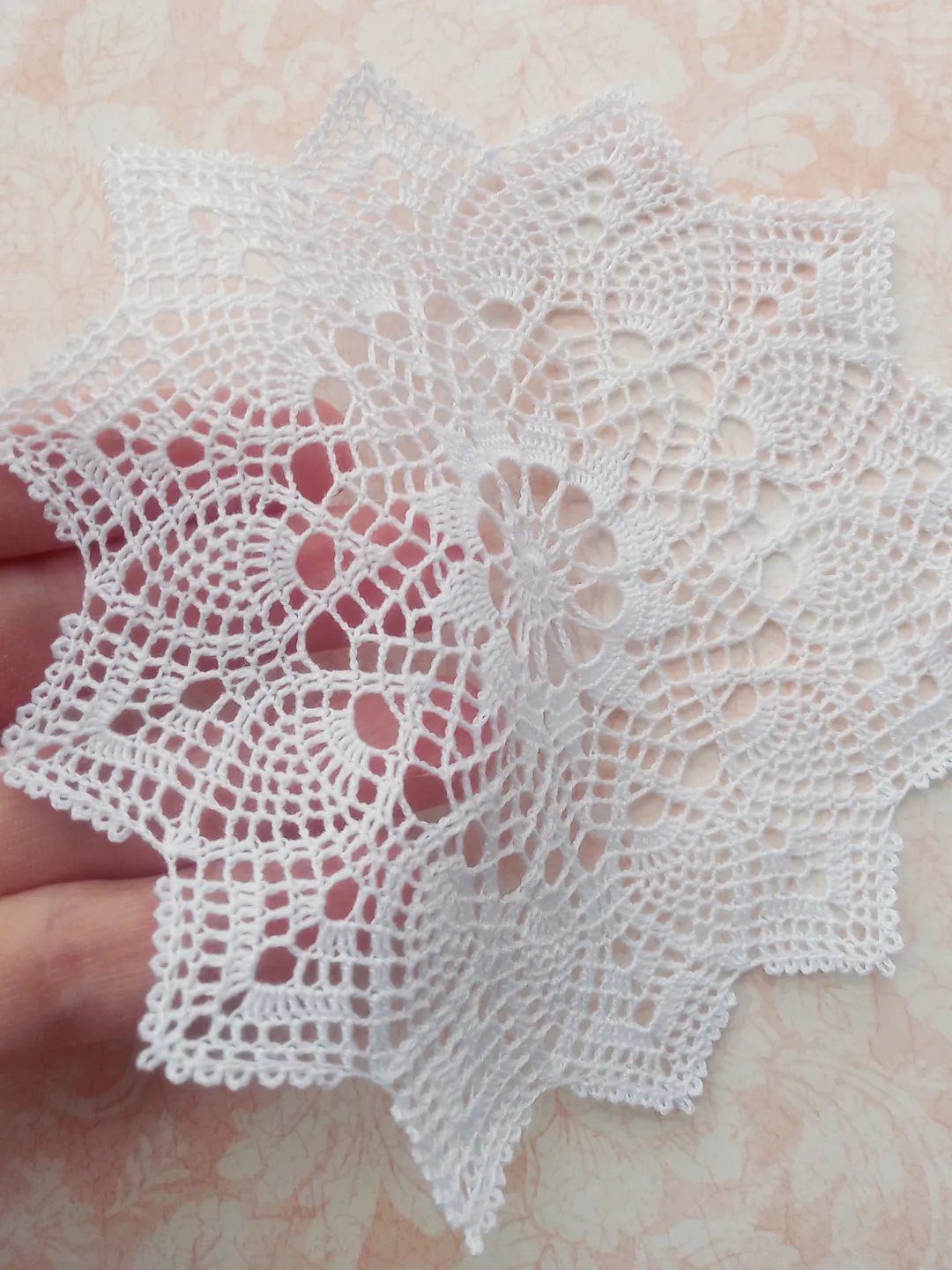 Miniature White Doily for Dollhouse