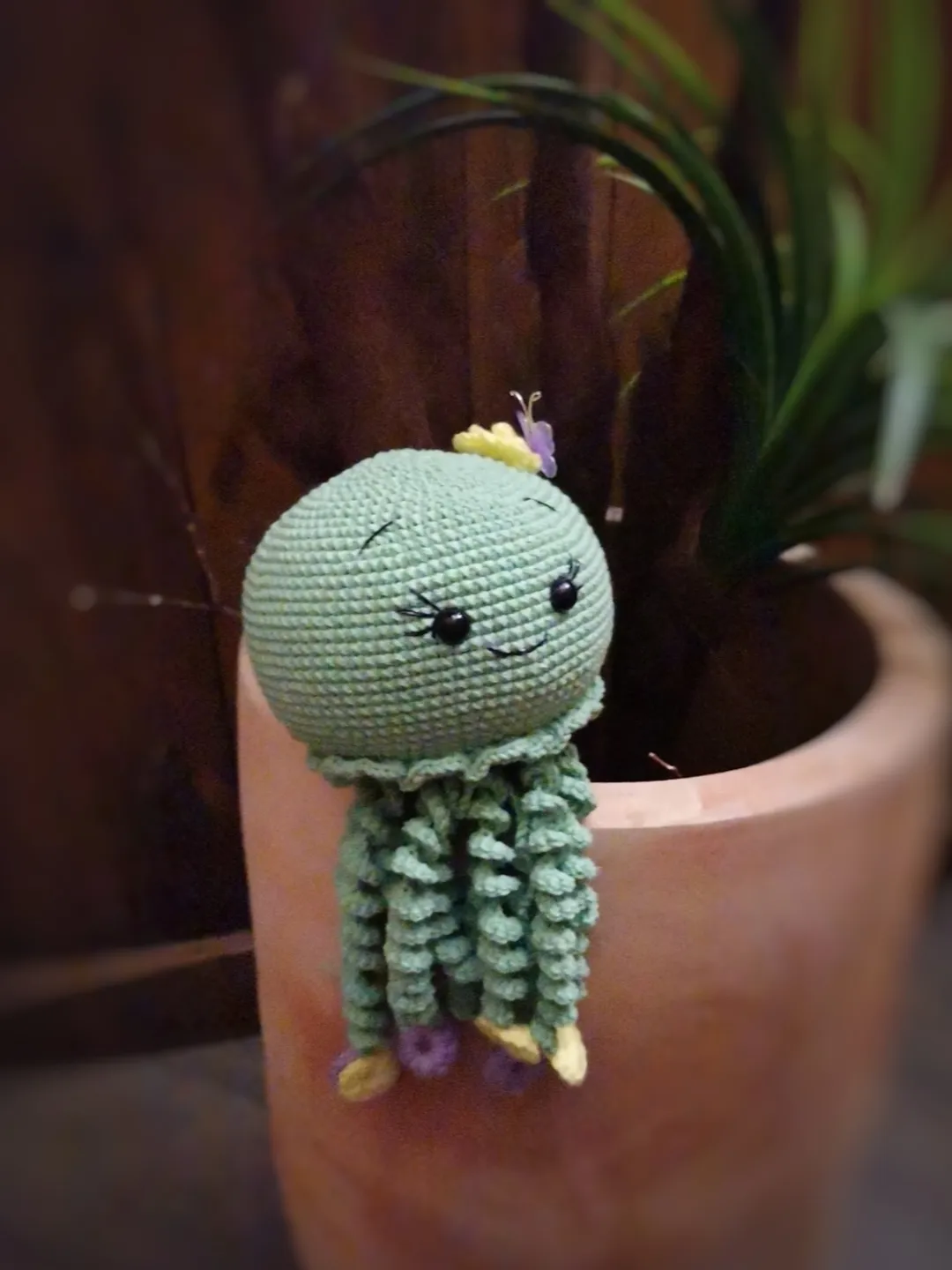 QUALLE Crochet PDF file in English pattern crochet pattern jellyfish toy detailed description of crocheting with photos