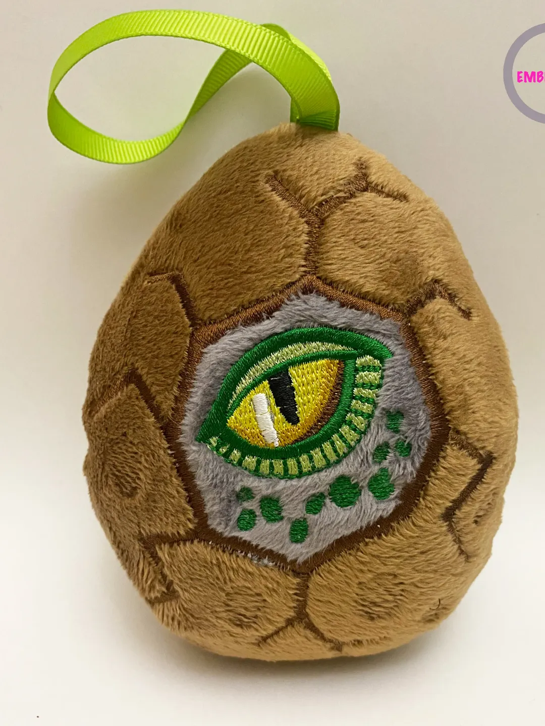 Dragon in the egg Stuffed Toy In The Hoop  ITH Pattern plush Toy digital design for  Machine Embroidery