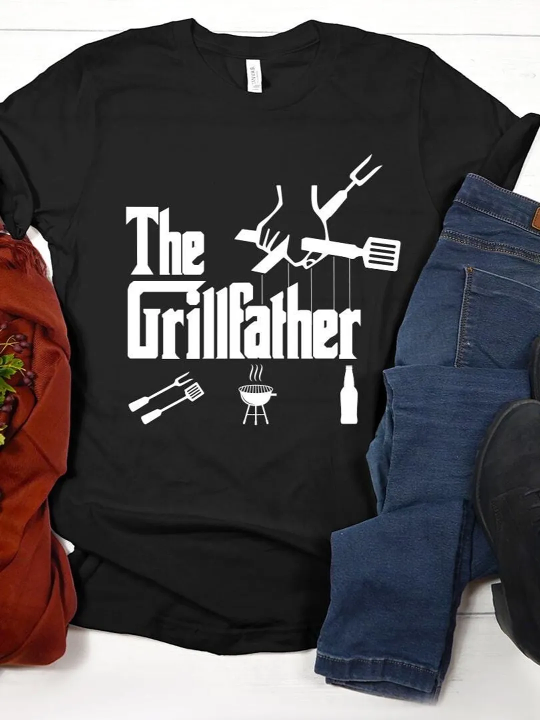 Grillfather T-Shirt: BBQ Dad Gift