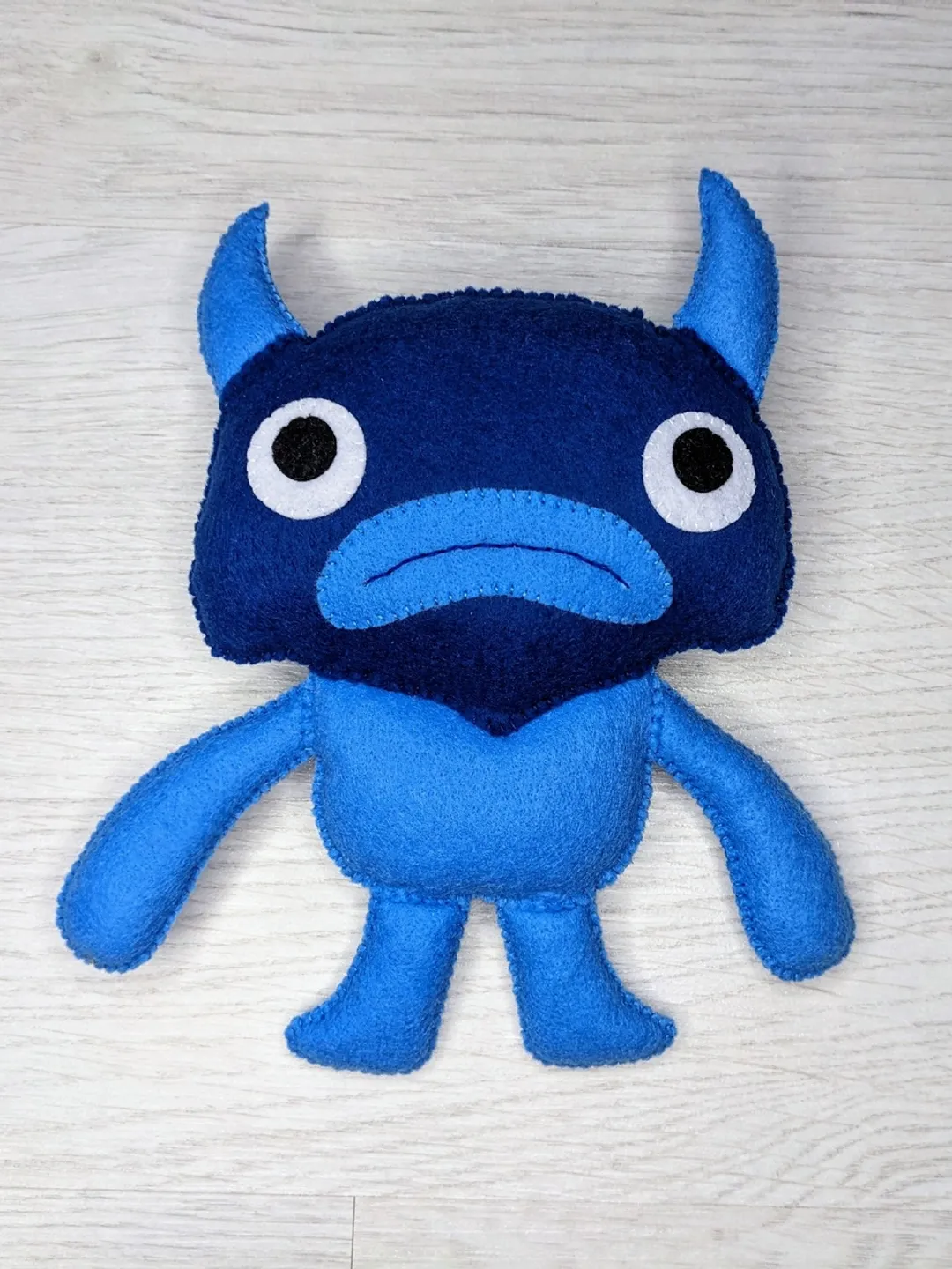 Endless alphabet Monsters Felt toys, Endless Numbers - Big Blue Monster
