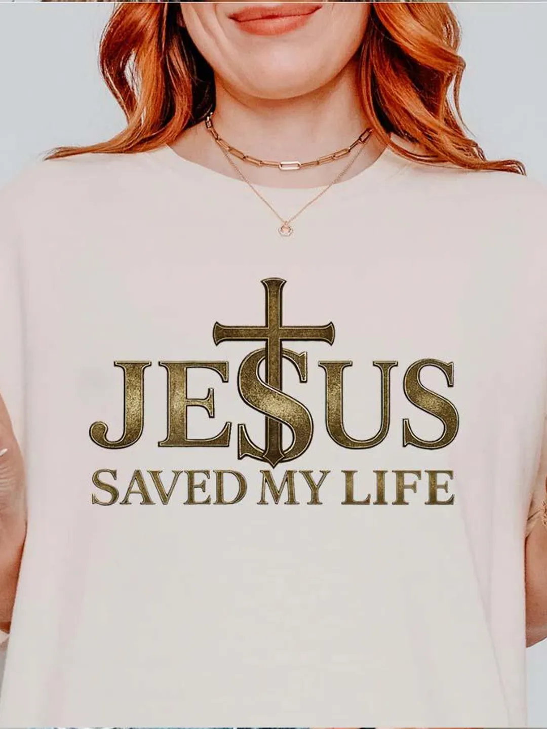 Jesus Saved My Life Comfort Colors Shirt: Christian Mom Tee