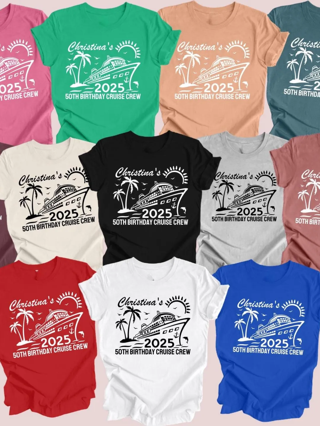 Personalized Cruise Birthday Shirt: Custom Matching Group Tee