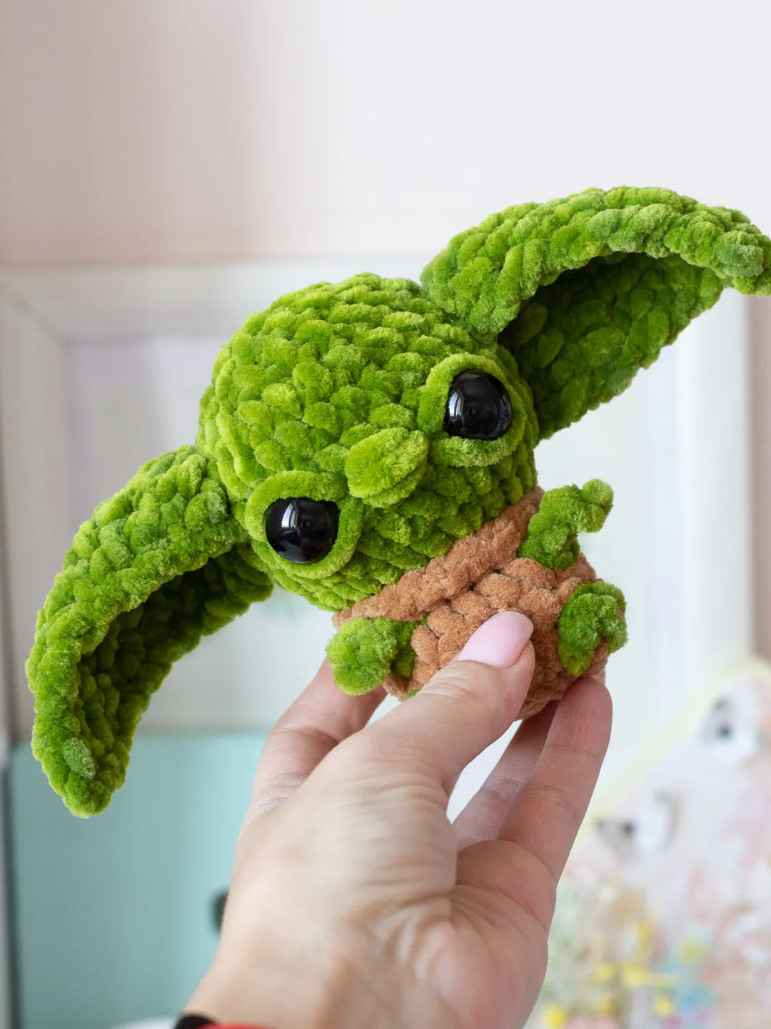 Baby Yoda crochet toy Star Wars gift green alien Grogu Mandalorian Baby Yoda