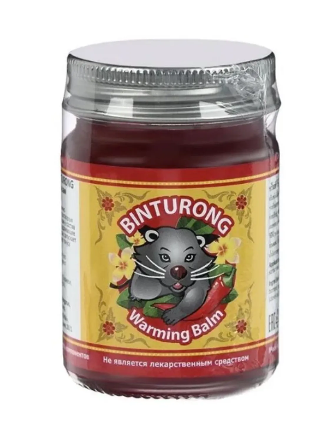 Original BINTURONG Warming Balm Red Warming Body Balm with Chili and pepper, Thai ointment Warming Balm 50 ml