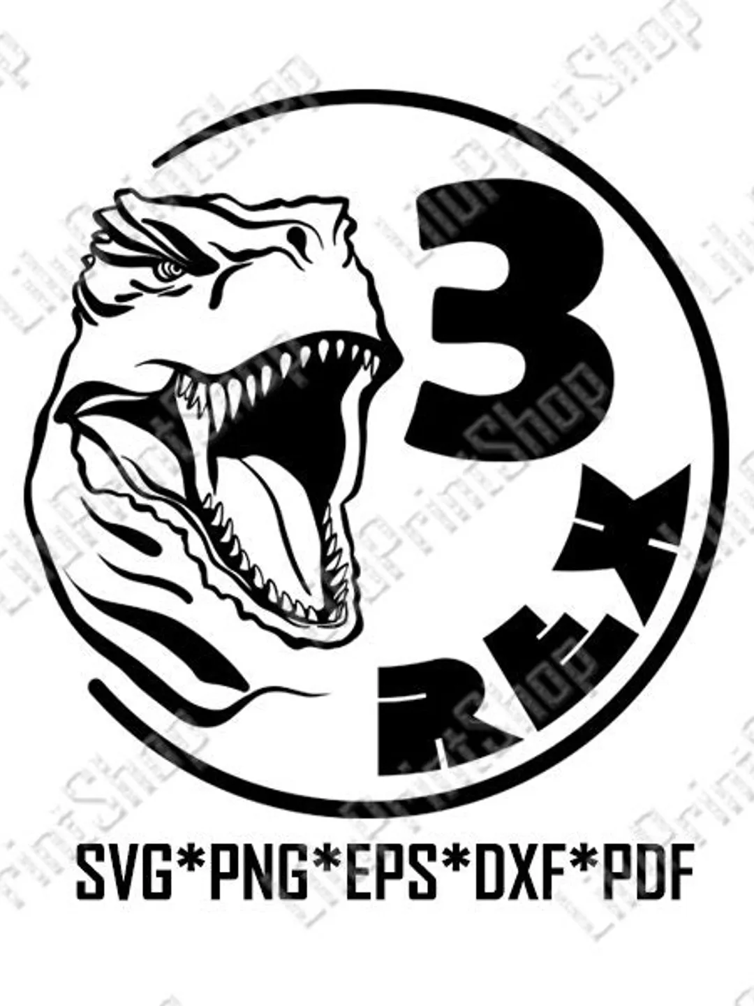 Dinosaur Birthday shirt sublimation 3rd birthday Dinosaur svg T-rex svg Three Rex Svg Dino Birthday Boys cut file Clipart Three Birthday boy