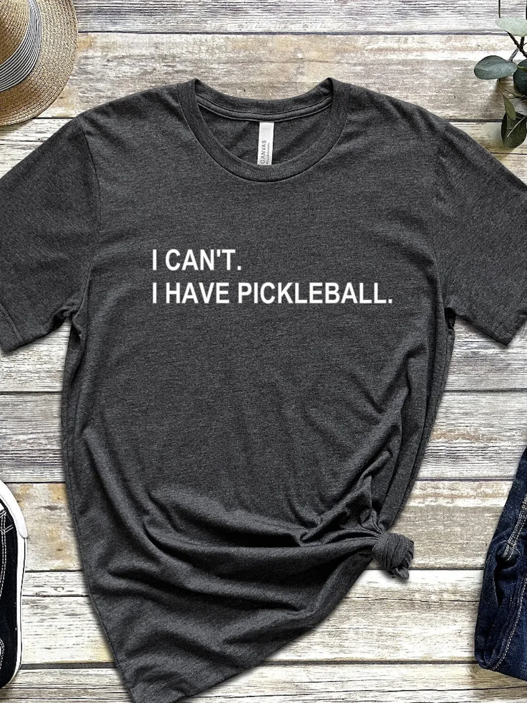 Pickleball Player Shirt: Funny Peace Love Design - Unisex and Women's Tee