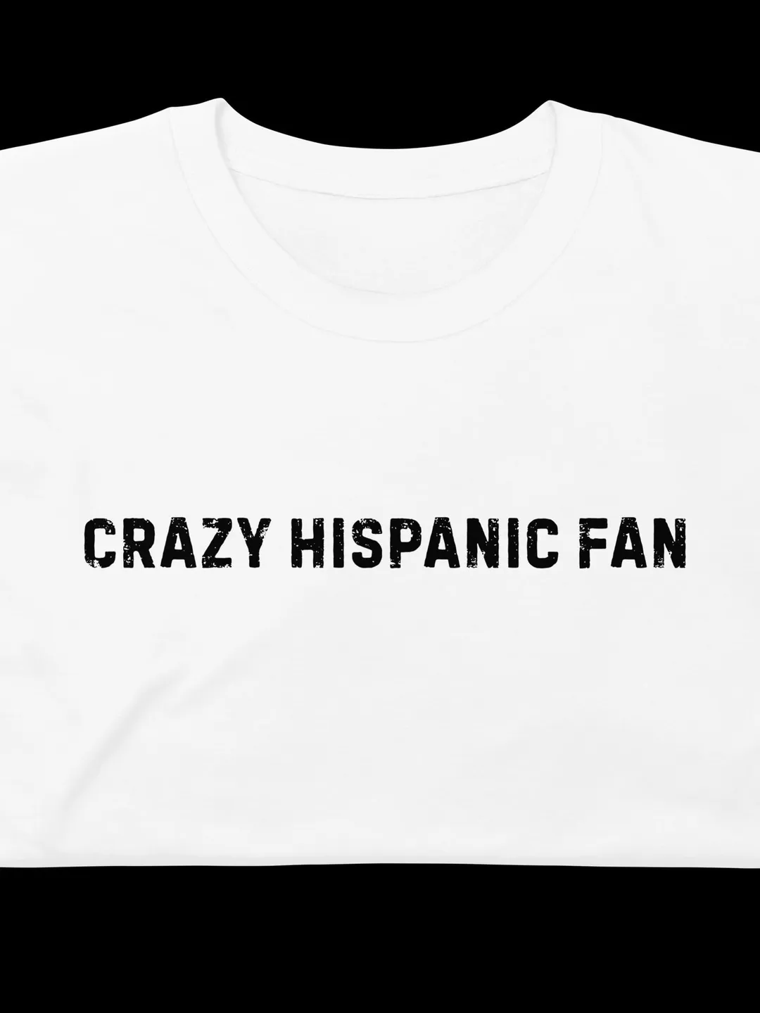 Crazy Hispanic Fan Shirt, Distressed Retro Sports Fan Tee, Proud Hispanic Heritage Graphic T-Shirt, Game Day Apparel, Gift for Soccer Fans