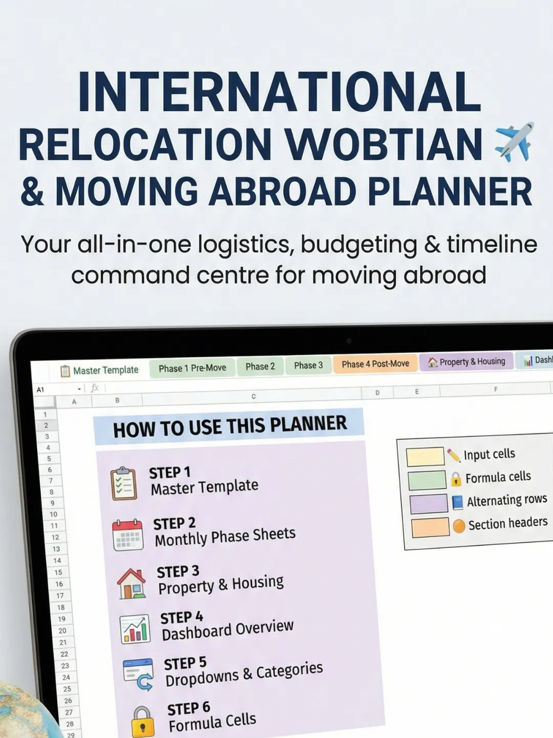 Ultimate International Relocation Planner | Moving Abroad Dashboard