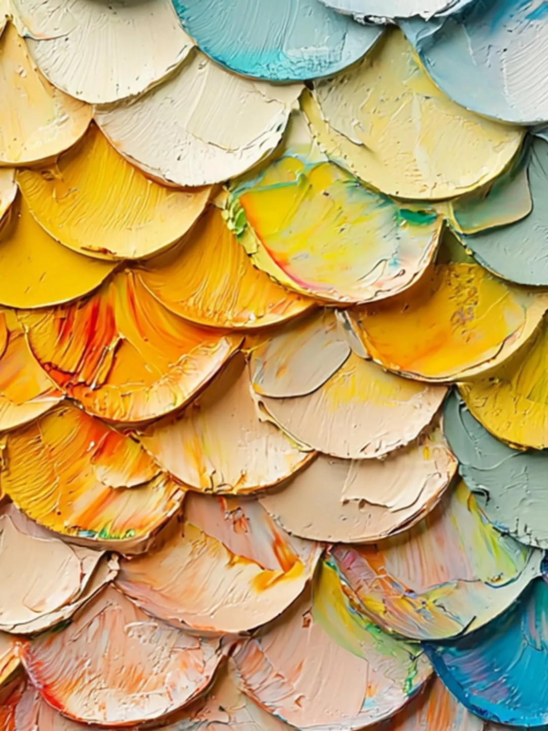 Large Textured Impasto Painting, 3D Abstract Art, Colorful Wall Art ...