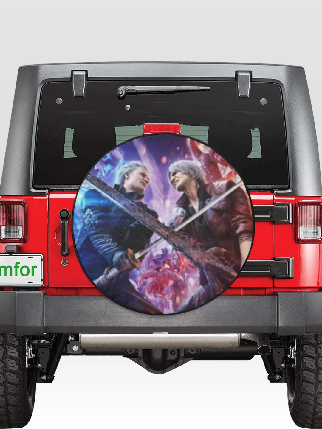 Dante vs Vergil Devil May Cry Spare Tire Cover