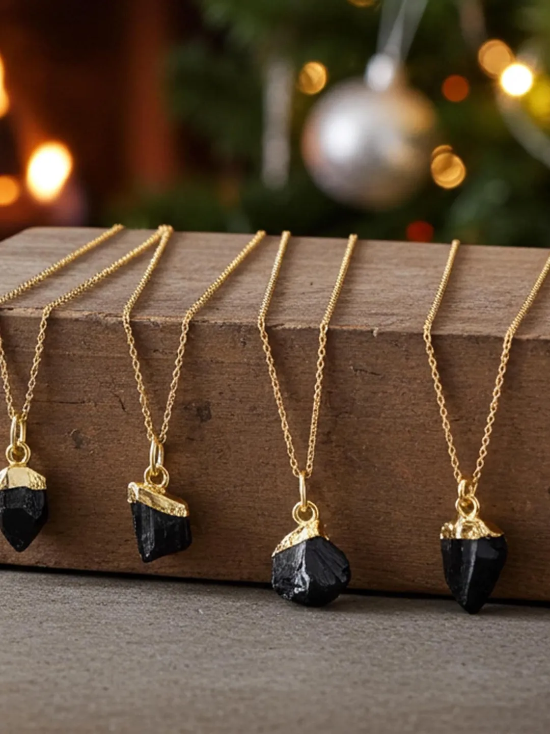 Raw Black Tourmaline Pendant, Gemstone Pendant, Healing Crystal Necklace, Tourmaline pendants, Protection Necklace, Tourmaline Charm Pendant