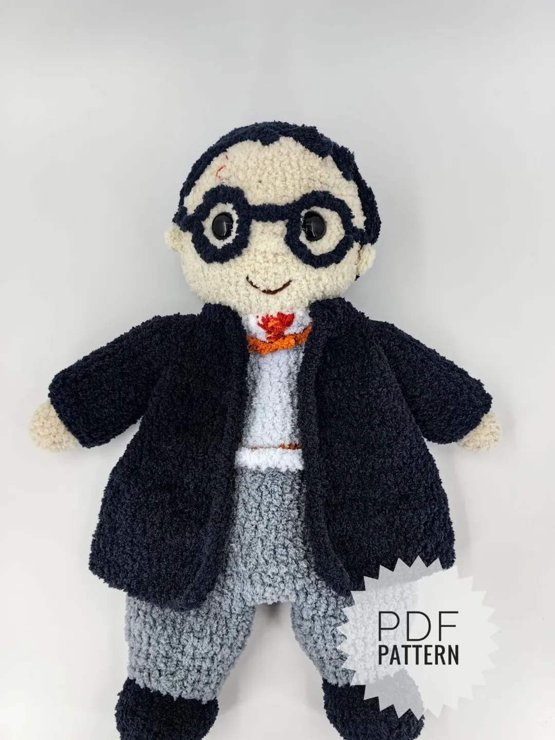 Amigurumi Pattern Wizard Boy, lovey Crochet Pattern, English  PDF Toy Tutorial