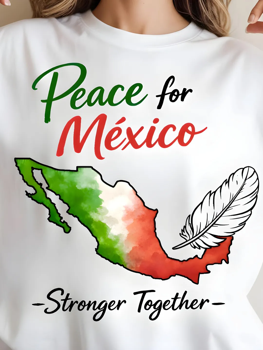 Peace For Mexico Stronger Together PNG: Mexico Flag Map Solidarity ...
