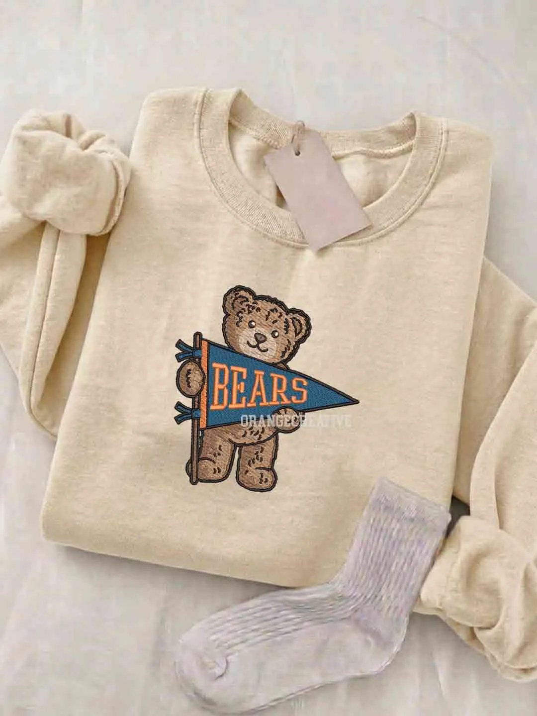 Morgan State Bears Embroidered Sweatshirt, College Embroidered Crewneck, NCAA Morgan State Embroidered Shirt, Teddy Bear Sweatshirt, Gift for Collegue