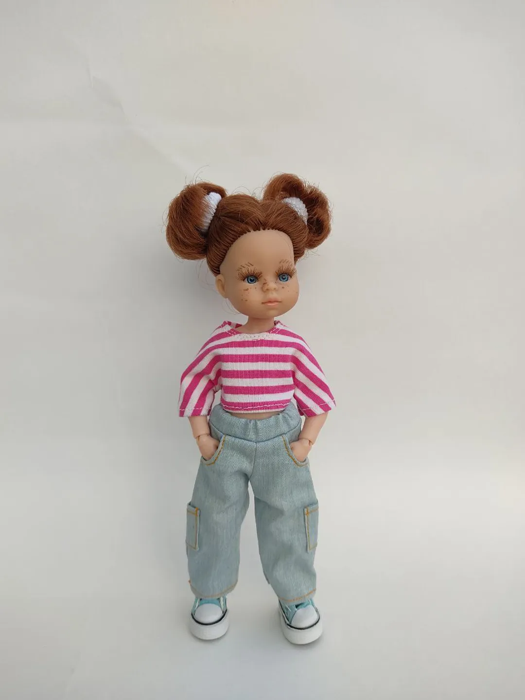 PDF sewing pattern for mini Paola Reina dolls.