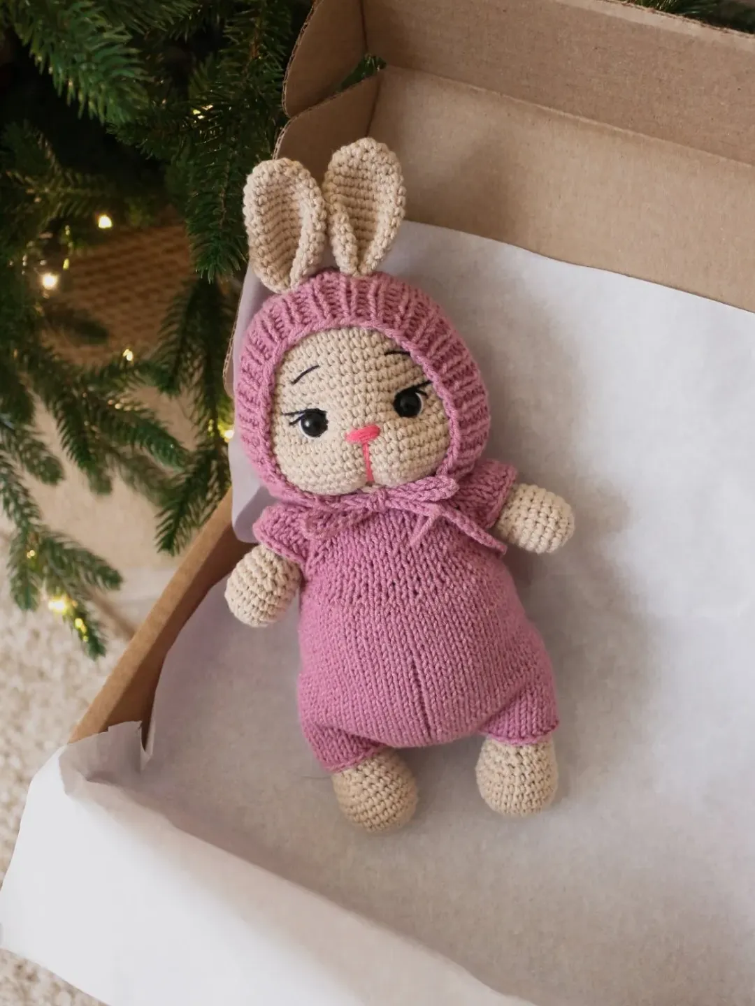 bunny in dress crochet crochet bunny in a pink dress