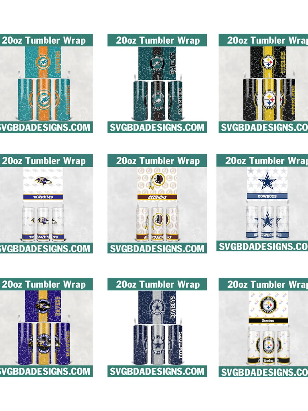 Bundle Football Tumbler Wrap