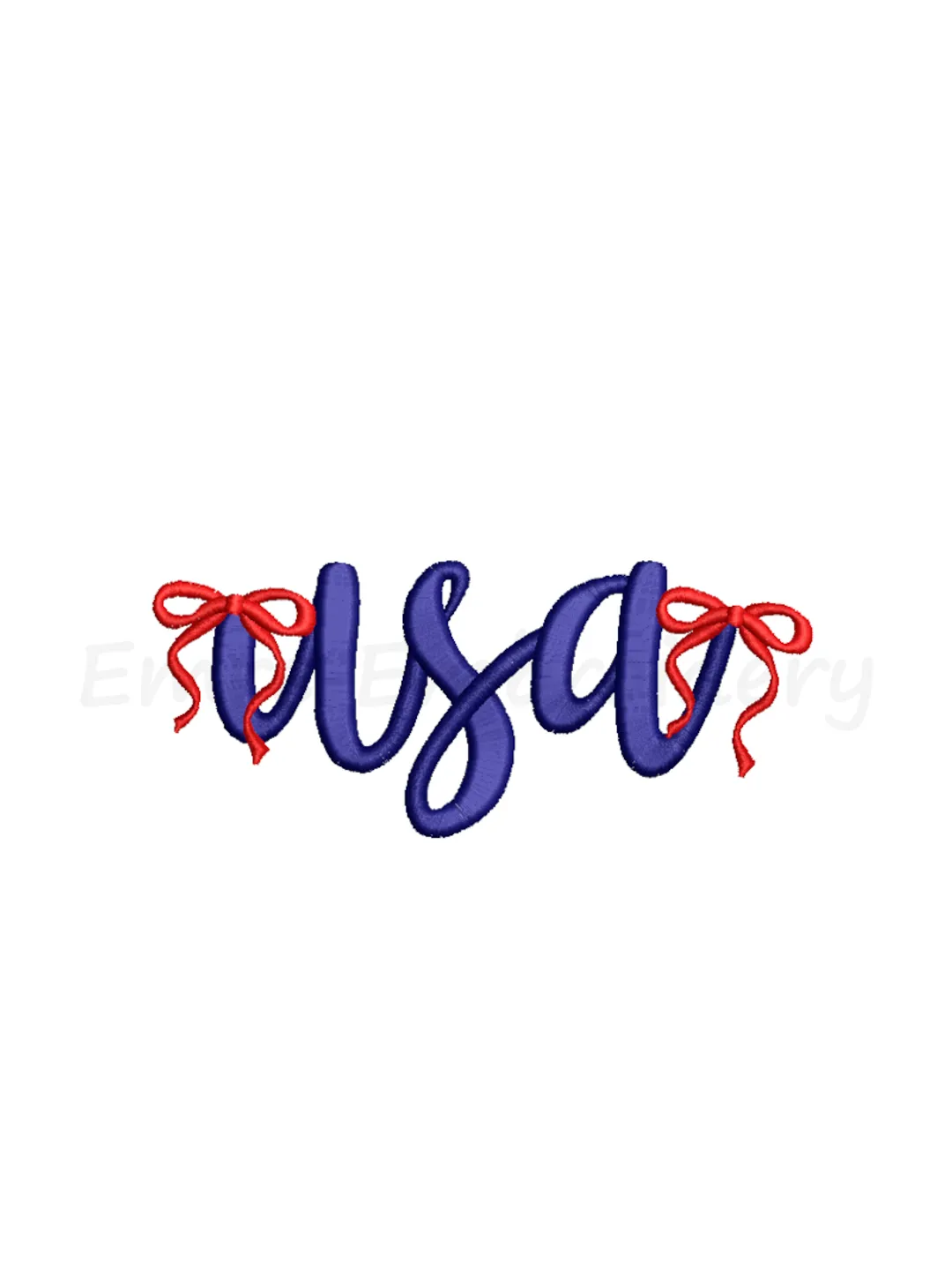 Coquette USA Embroidery Design, Machine Embroidery Design, 5 Sizes, Instant Download