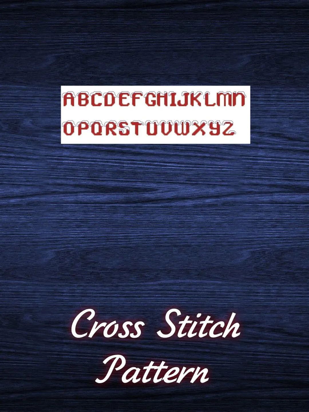 FREE Vintage Cross Stitch Pattern Alphabet Counted Digital Download PDF
