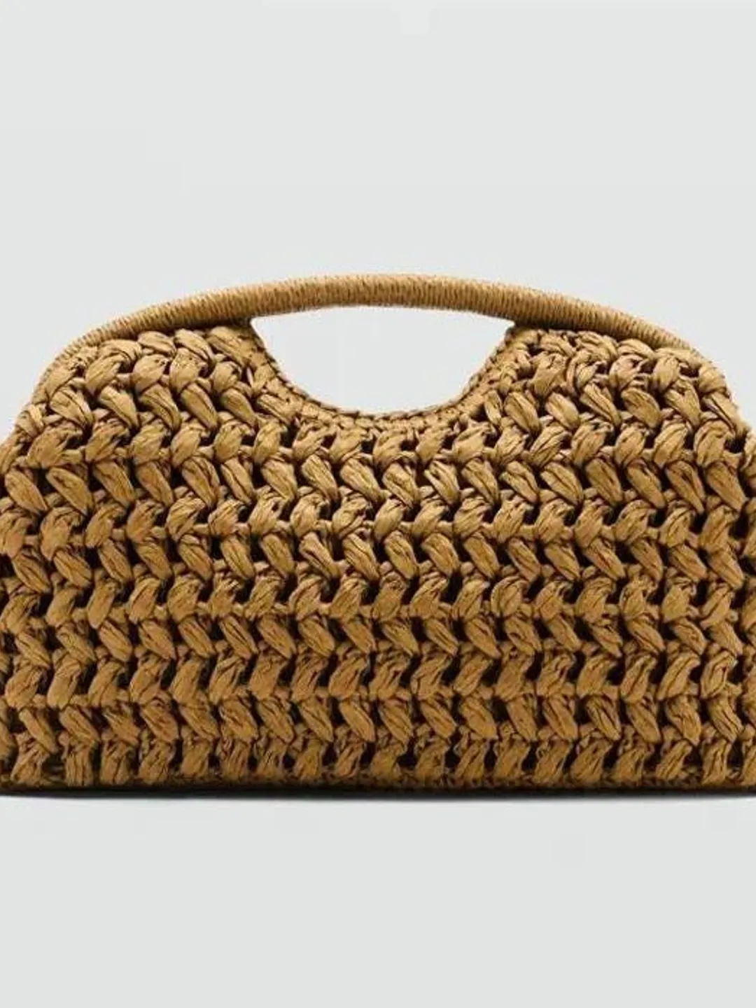 Handwoven Straw Clutch Bag: Boho Raffia Summer Purse  display picture 1