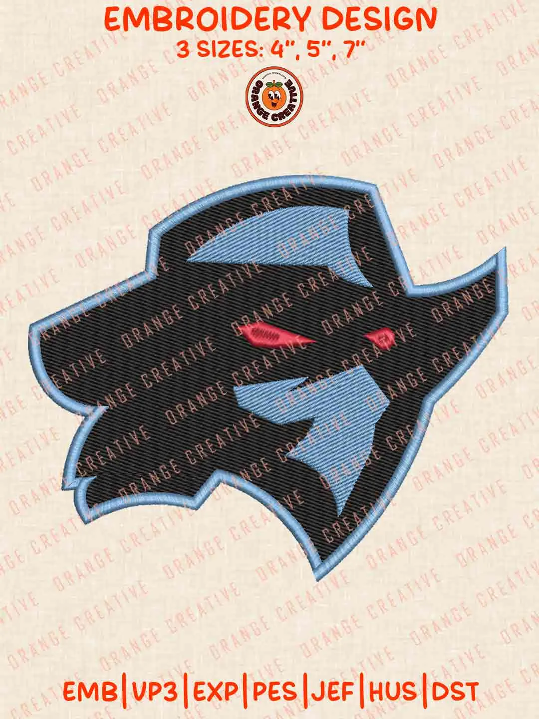 Dallas Renegade Embroidery Files, Football League Embroidery Designs, Sport Machine Embroidery Files, 3 Sizes, Custom Sizes, Instant Download