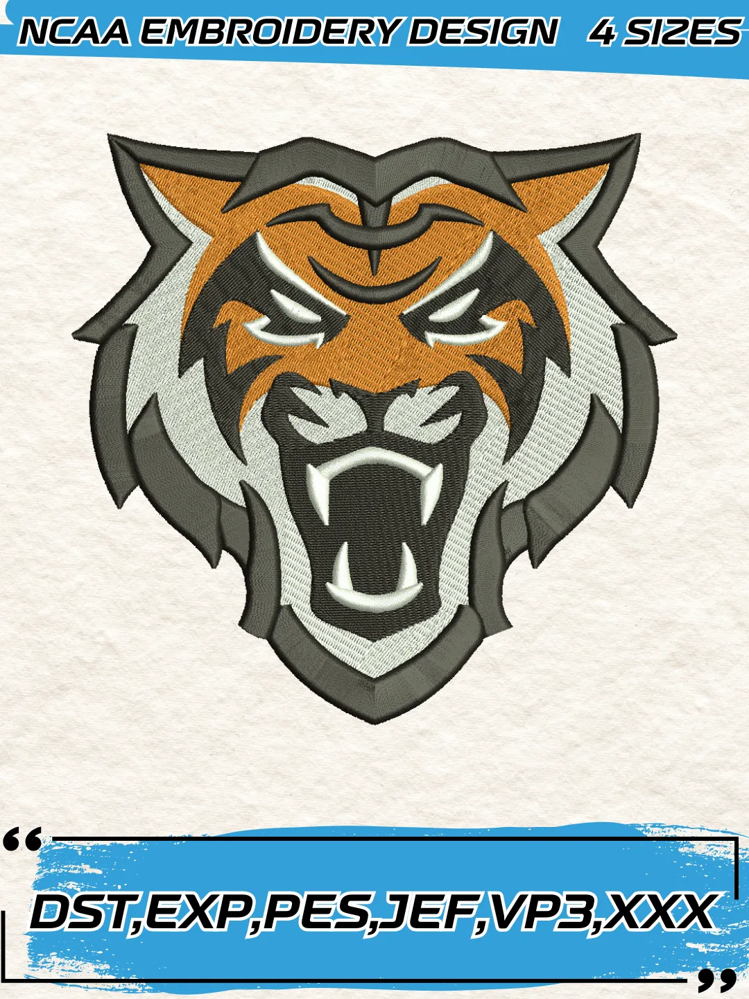 Idaho State Bengals Logos Embroidery Design,NCAA Logo Embroidery Design,Machine Embroidery Design File,4 Sizes, Digital Download