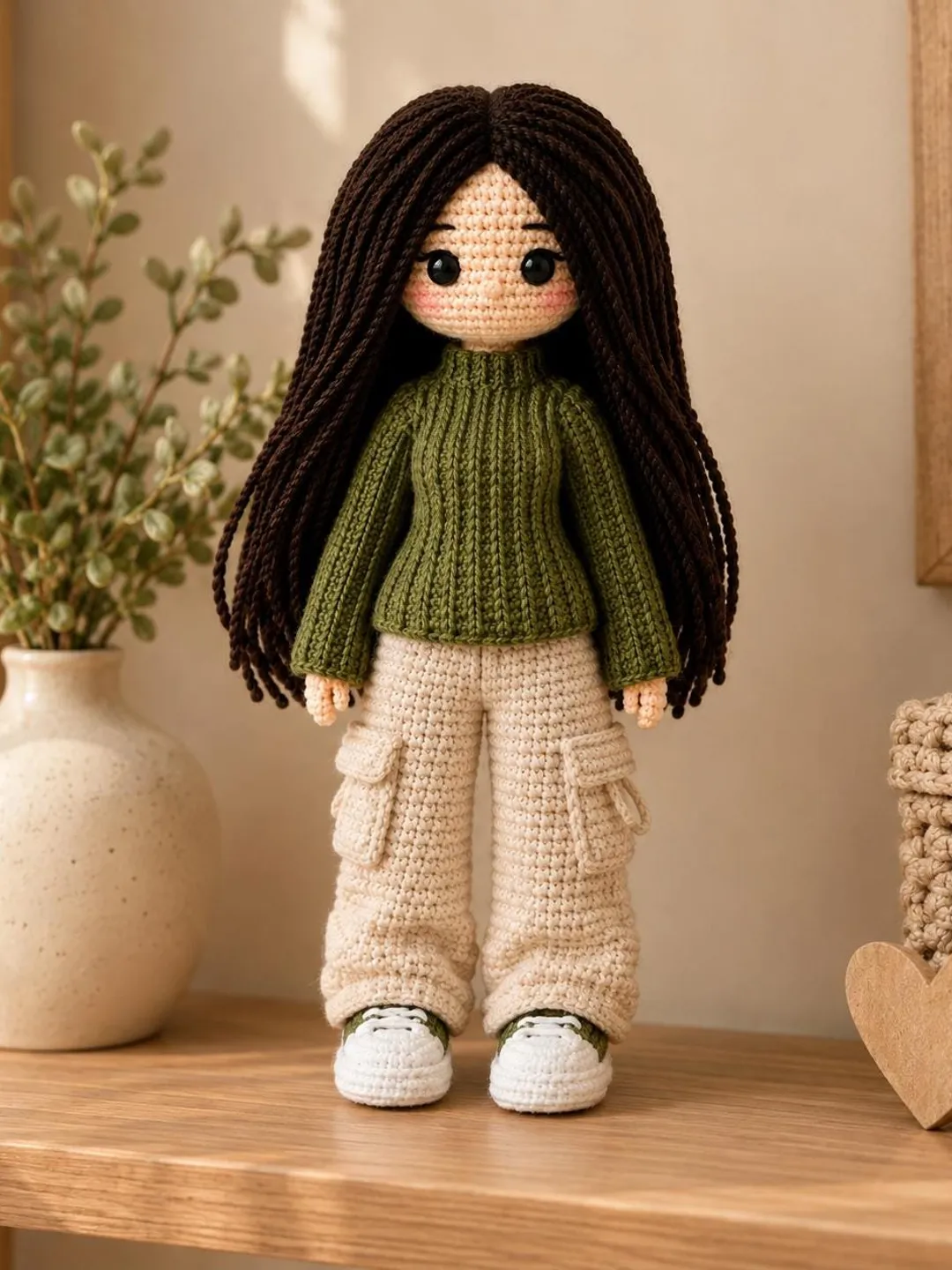 Amigurumi Patterns Crochet Girl Doll PDF, Cute Handmade Doll Pattern, Instant Download