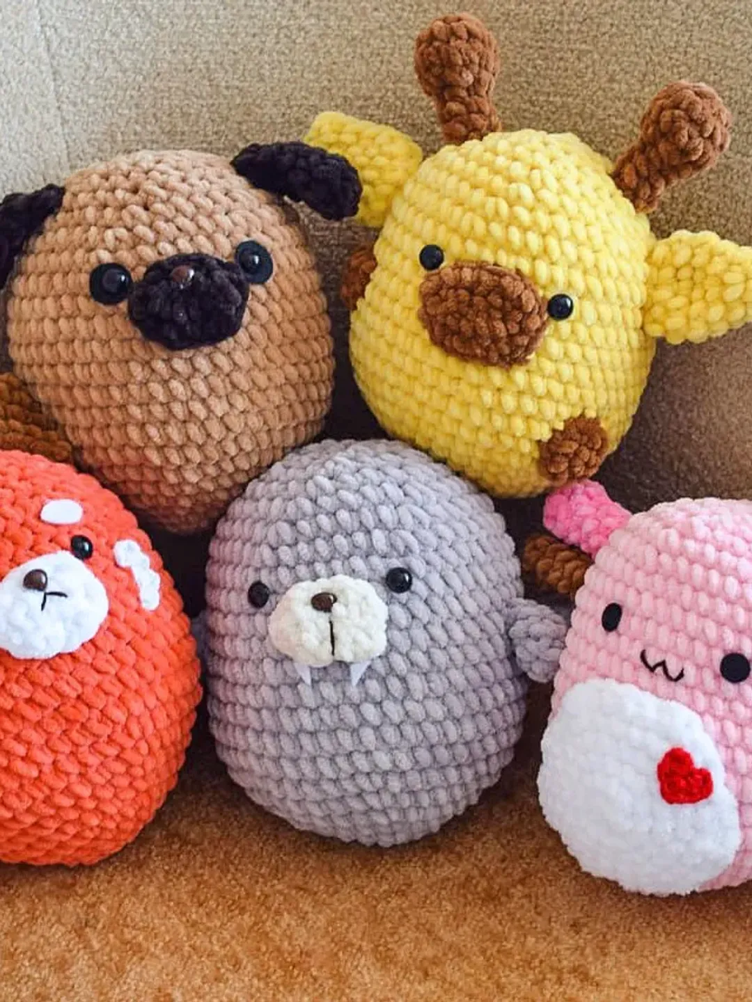 Crochet squishmallow pattern Pattern bundle Amigurumi plush toys pattern Crochet cute plushies pattern Squishy toys pattern Crochet axolotl pattern