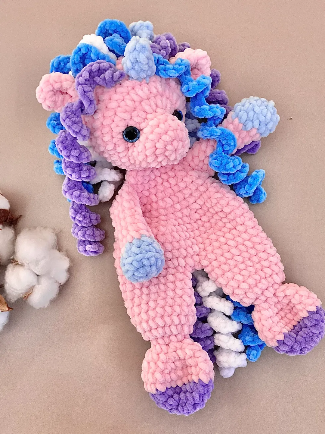 Crochet unicorn snuggler pattern Plush unicorn lovey pattern Baby rag doll pattern Crochet cuddler pattern