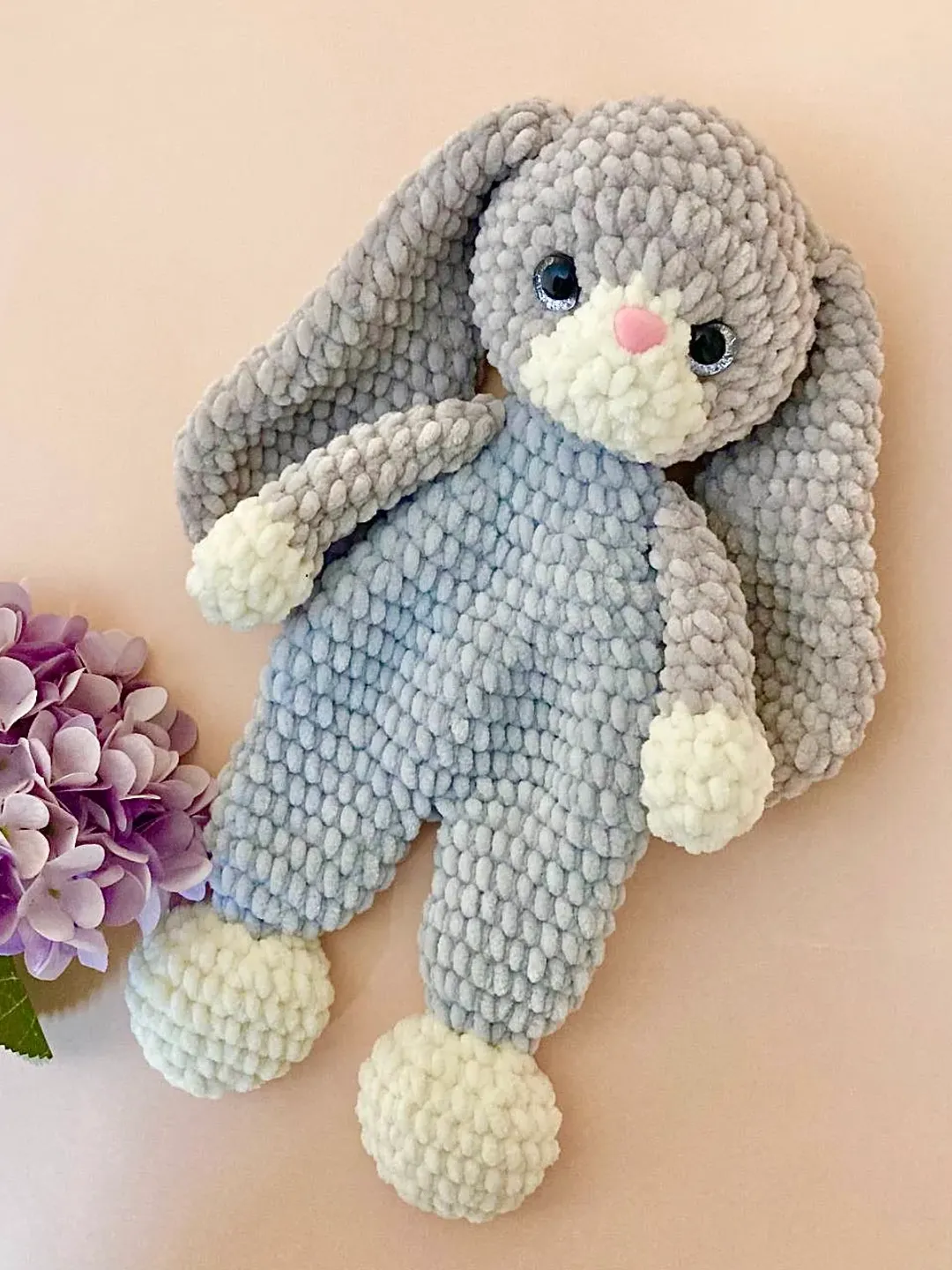Crochet bunny pattern Crochet snuggler pattern Amigurumi bunny pattern Crochet plushies pattern Bunny lovey pattern Bunny rag doll pattern