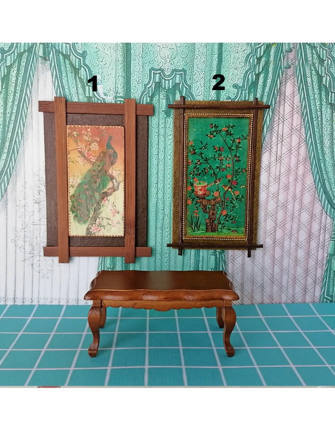 Panel for a dollhouse. Handmade.