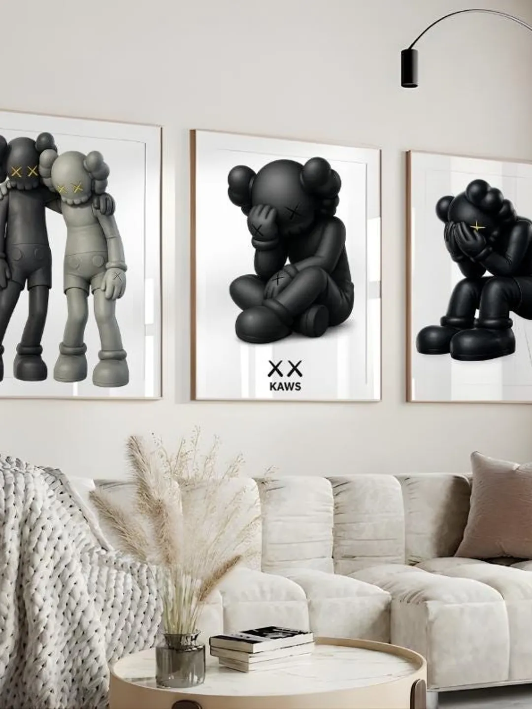 Kaws Poster Set: Black Family Hypebeast Wall Art (Digital Download)