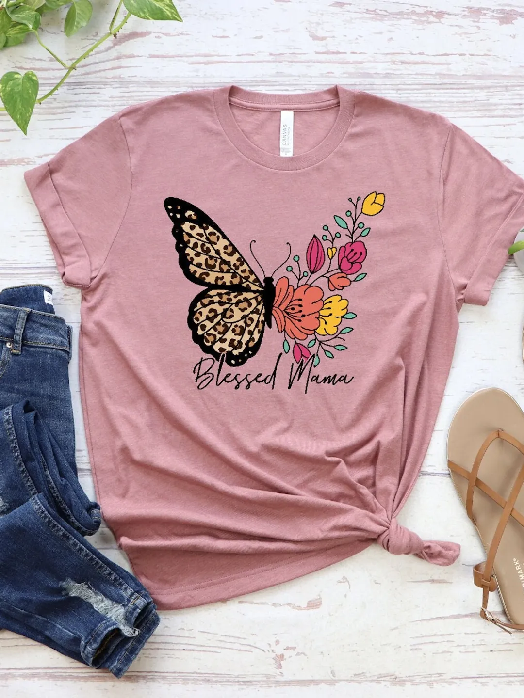 Blessed Mom Shirt, New Mom Shirt, Sunflower Shirt, Mother's Day TShirt, Mom Gift, Blessed Mama Tee