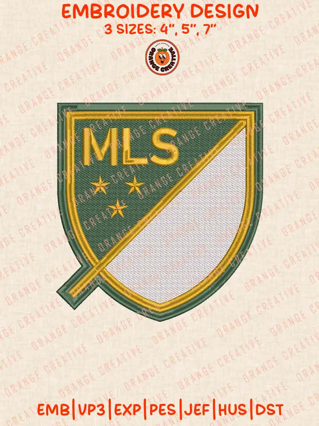 Portland Timbers MLS Logo Embroidery Files, MLS Portland Timbers Embroidery Designs, League Soccer Machine Embroidery Files, MLS Portland Timbers Machine Embroidery, 3 sizes, Digital Download