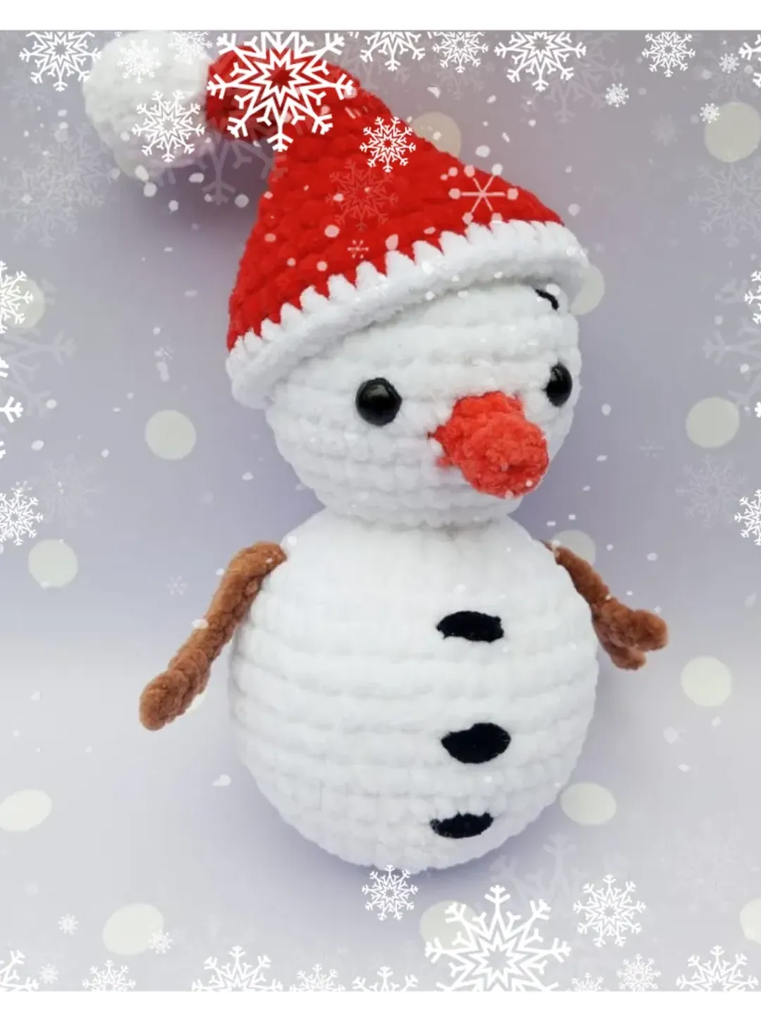 Crochet snowman pattern