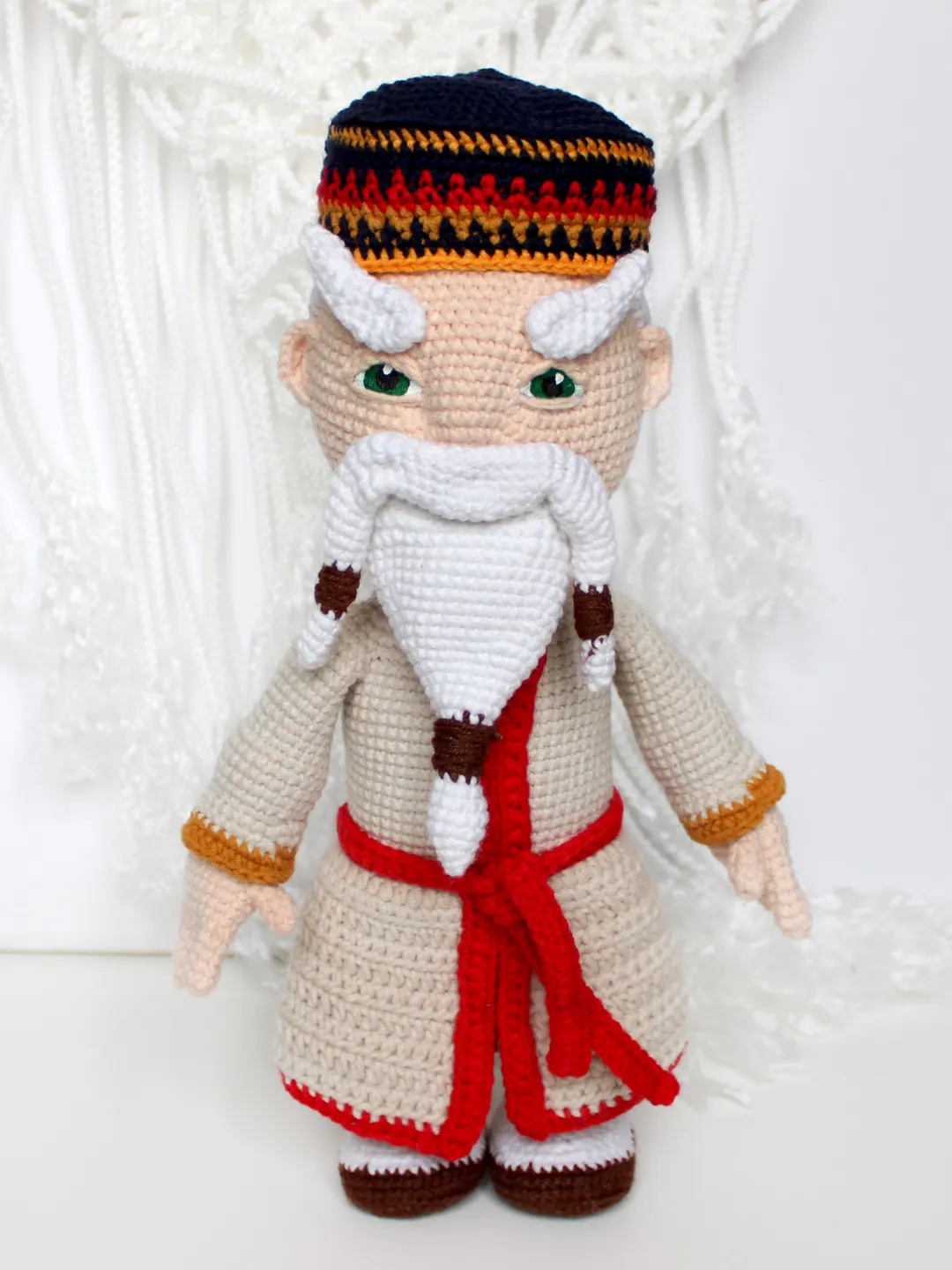 Grandpa doll crochet pattern PDF in English Crochet amigurumi doll man beard