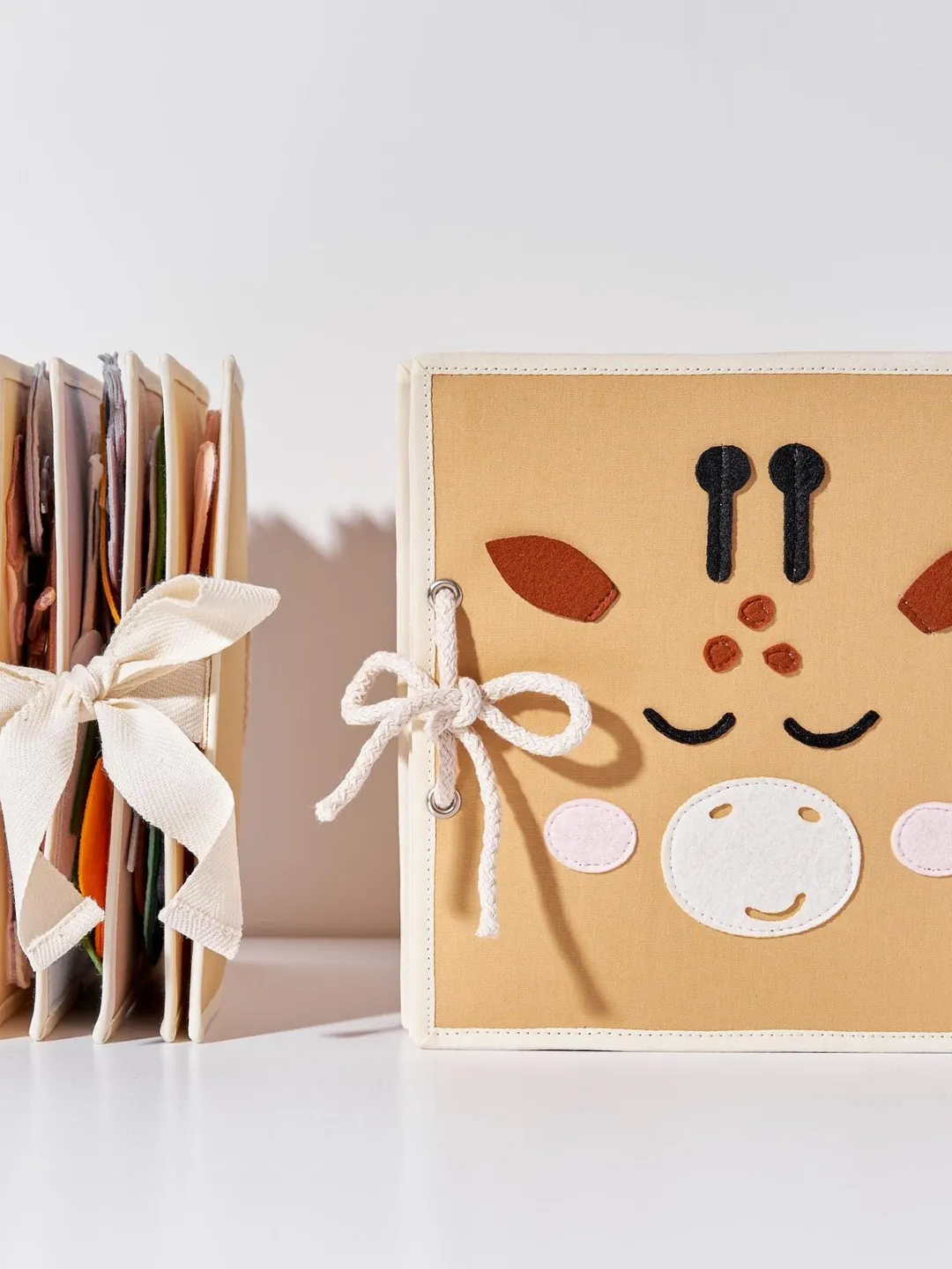 Quiet book baby, felt activity book for toddlers, Montessori busy book, soft sensory book, baptism baby gift, interactive soft book