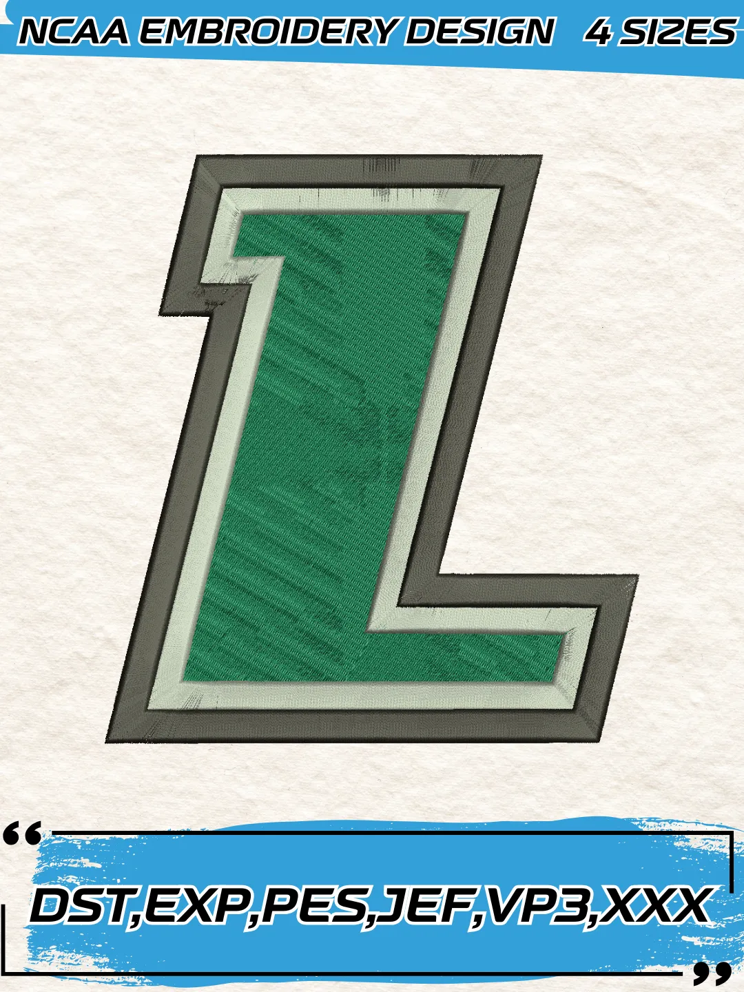 Loyola-Maryland Greyhounds Logo Embroidery Design,NCAA Logo Embroidery Design,Machine Embroidery Design File,4 Sizes, Digital Download