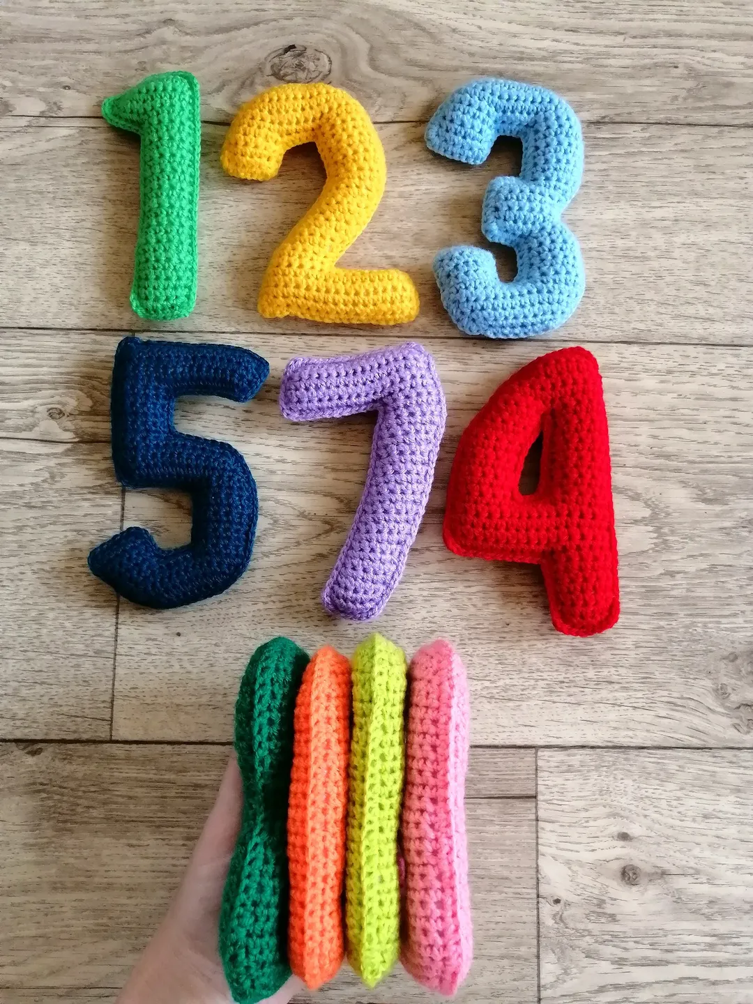 Pattern crocheted numbers Crocheted numbers easy pattern Beginners pattern numbers Detailed description of knit numbes