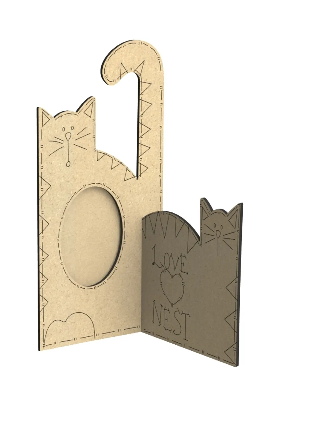 Digital Template Cnc Router Files Cnc Frame Files for Wood Laser Cut Pattern