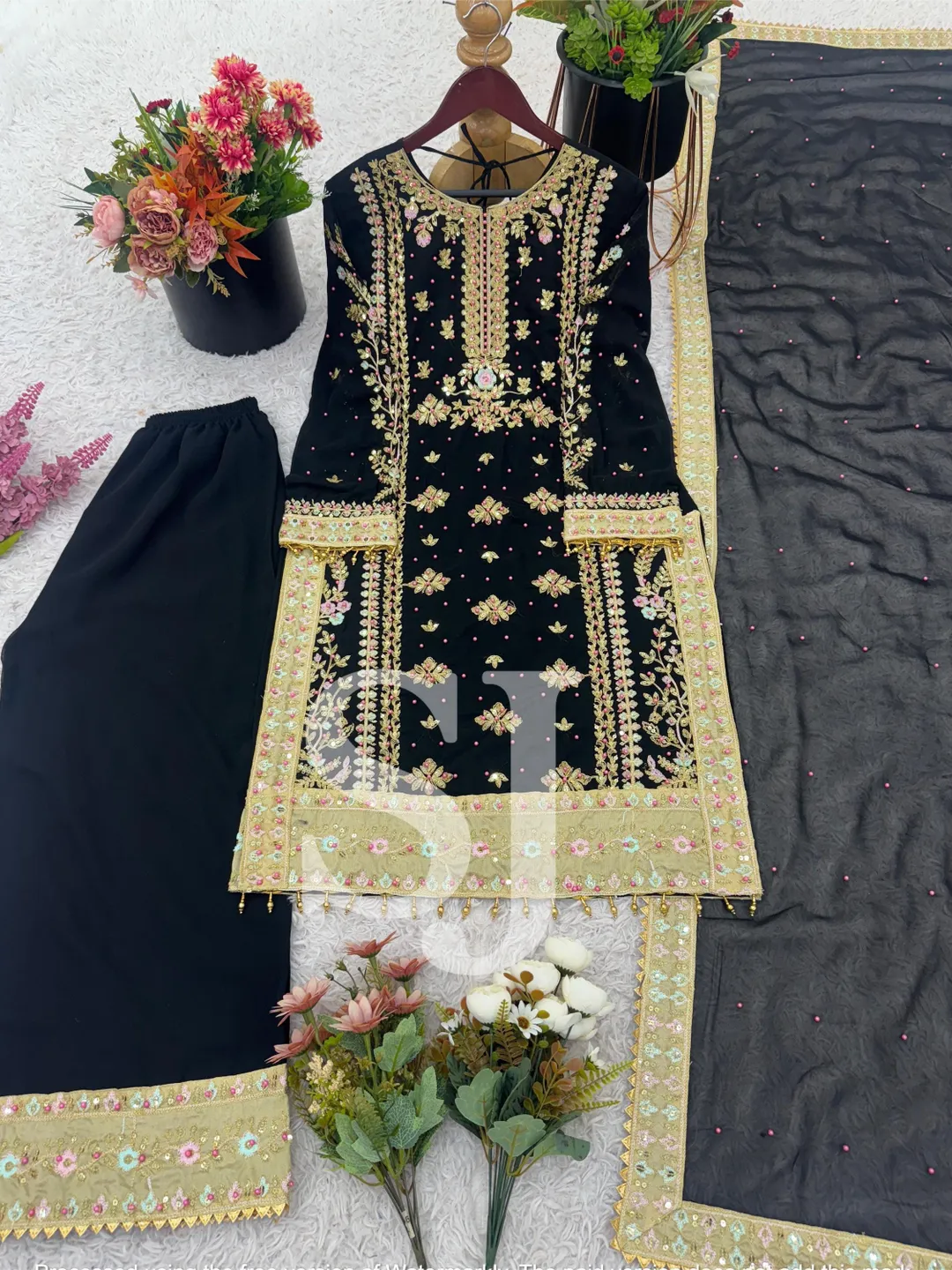 Pakistani Designer Salwar Kameez Suit, Ready to Wear Salwar Kameez With Dupatta, Palazzo Kurta Set, Plus Size Suit, Wedding partywear Suit