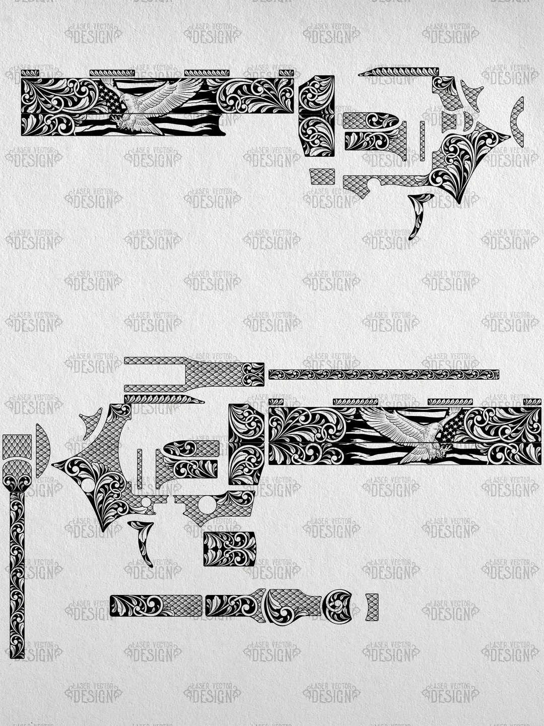 VECTOR DESIGN Colt Python 6 in American eagle