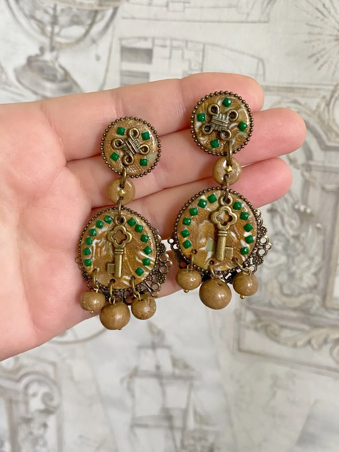 Handmade earrings. Handmade jewelry.