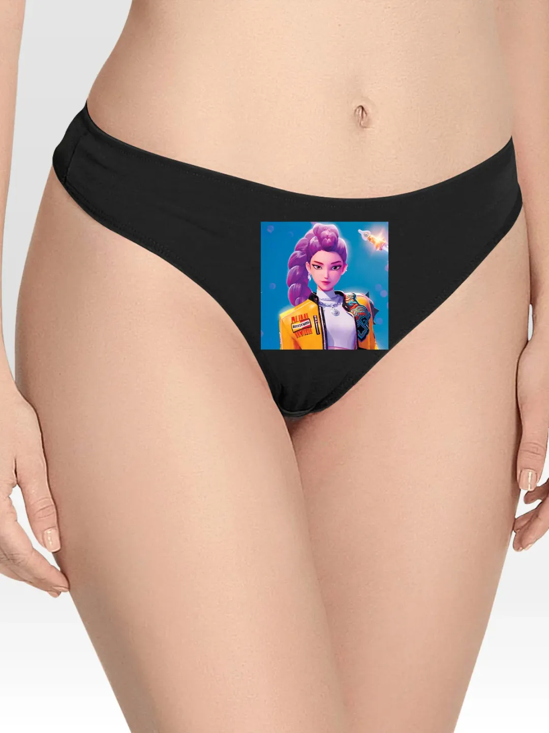 With Rumi Lingerie Thong